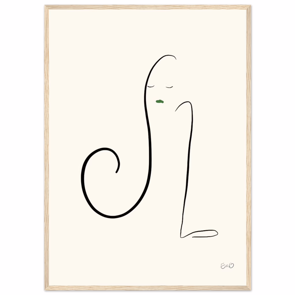 poster kvinna illustration