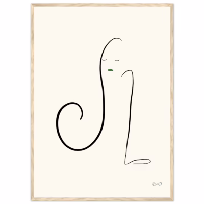 poster kvinna illustration