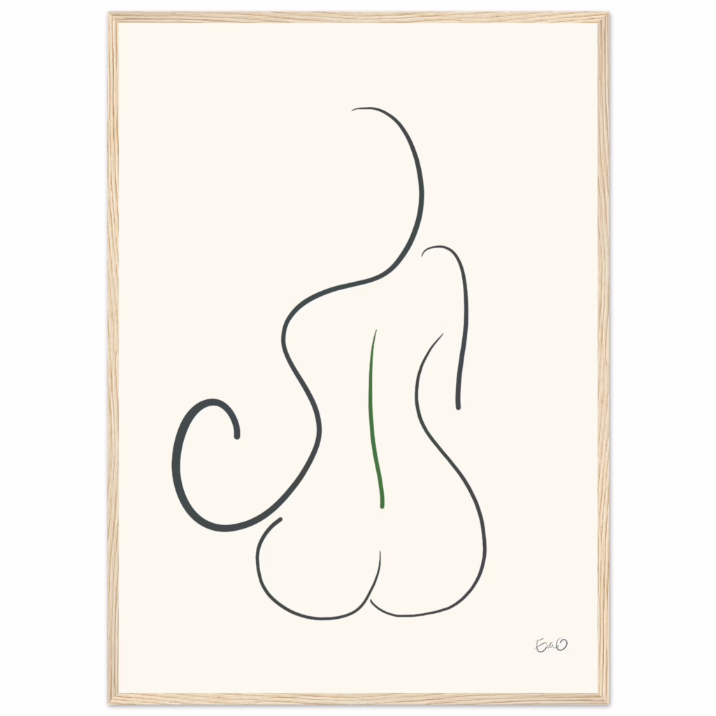 poster - kvinna illustration