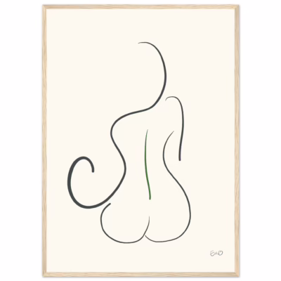 poster - kvinna illustration